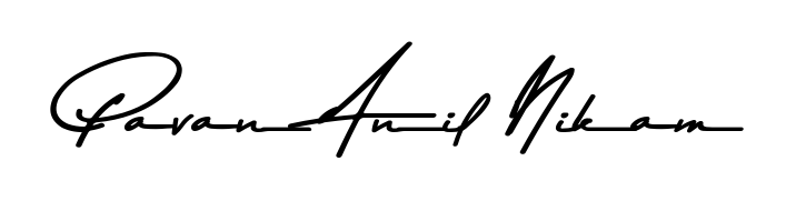 Generate high-definition signature styles for Pavan Anil Nikam. The Asem Kandis PERSONAL USE typeface ensures crisp legibility and sophisticated design. Pavan Anil Nikam signature style 9 images and pictures png