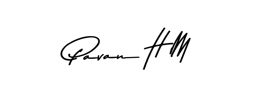 Design your own signature with our free online signature maker. With this signature software, you can create a handwritten (Asem Kandis PERSONAL USE) signature for name Pavan H M. Pavan H M signature style 9 images and pictures png