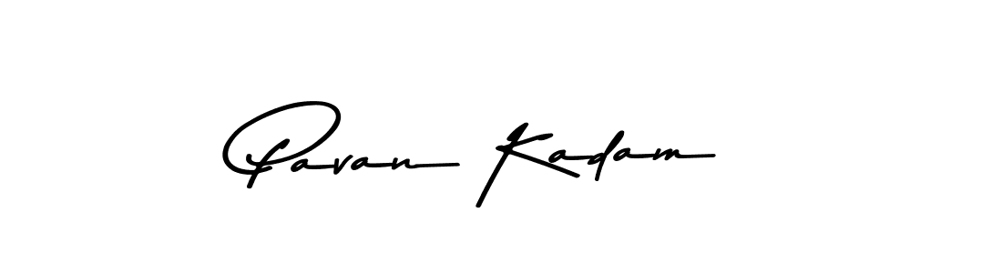 How to make Pavan Kadam name signature. Use Asem Kandis PERSONAL USE style for creating short signs online. This is the latest handwritten sign. Pavan Kadam signature style 9 images and pictures png