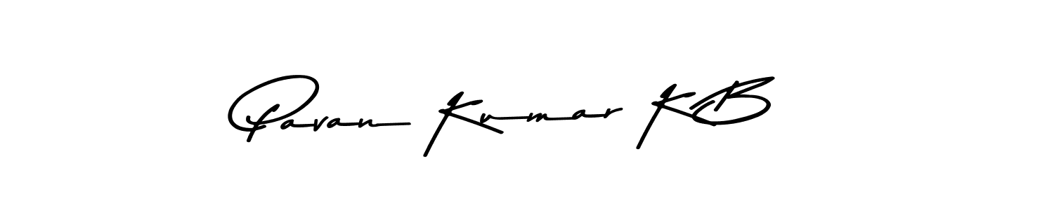 Use a signature maker to create a handwritten signature online. With this signature software, you can design (Asem Kandis PERSONAL USE) your own signature for name Pavan Kumar K B. Pavan Kumar K B signature style 9 images and pictures png