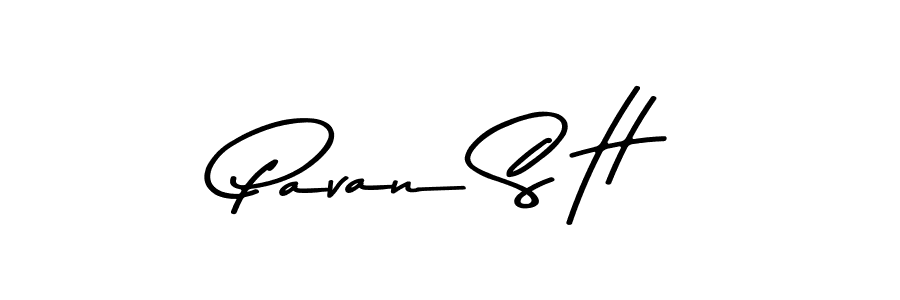 if you are searching for the best signature style for your name Pavan S H. so please give up your signature search. here we have designed multiple signature styles  using Asem Kandis PERSONAL USE. Pavan S H signature style 9 images and pictures png