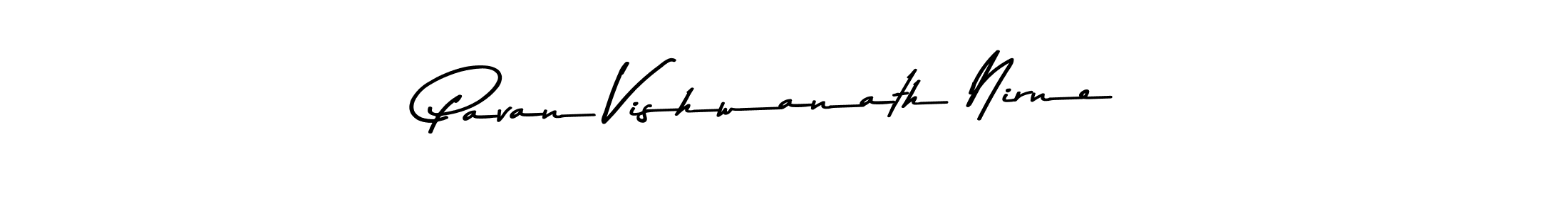 Asem Kandis PERSONAL USE is a professional signature style that is perfect for those who want to add a touch of class to their signature. It is also a great choice for those who want to make their signature more unique. Get Pavan Vishwanath Nirne name to fancy signature for free. Pavan Vishwanath Nirne signature style 9 images and pictures png