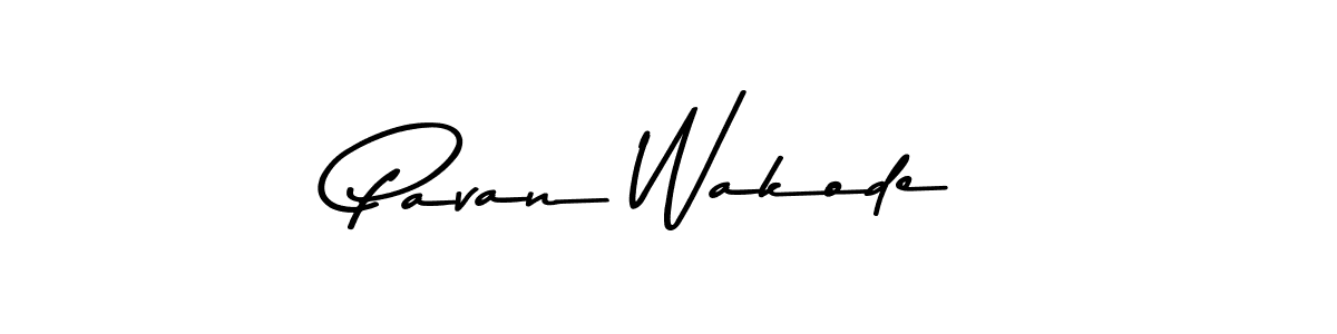 Design your own signature with our free online signature maker. With this signature software, you can create a handwritten (Asem Kandis PERSONAL USE) signature for name Pavan Wakode. Pavan Wakode signature style 9 images and pictures png
