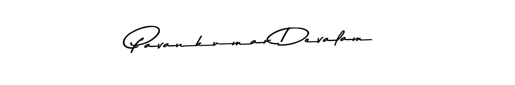 Create a beautiful signature design for name Pavankumar Devalam. With this signature (Asem Kandis PERSONAL USE) fonts, you can make a handwritten signature for free. Pavankumar Devalam signature style 9 images and pictures png