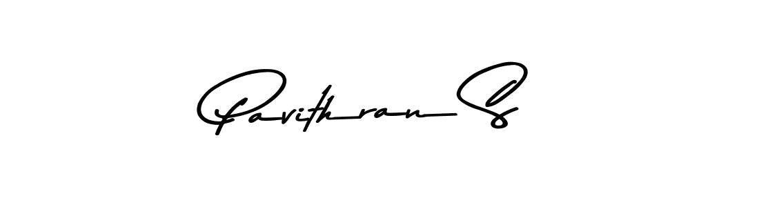 Make a beautiful signature design for name Pavithran S. With this signature (Asem Kandis PERSONAL USE) style, you can create a handwritten signature for free. Pavithran S signature style 9 images and pictures png