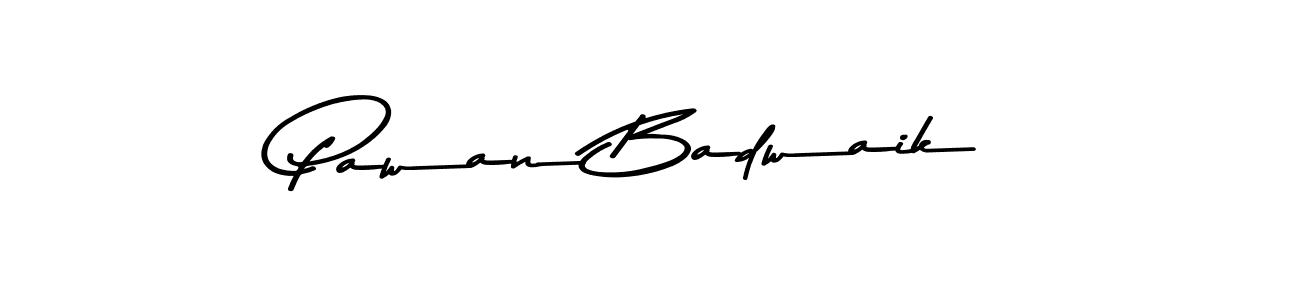 Make a beautiful signature design for name Pawan Badwaik. With this signature (Asem Kandis PERSONAL USE) style, you can create a handwritten signature for free. Pawan Badwaik signature style 9 images and pictures png