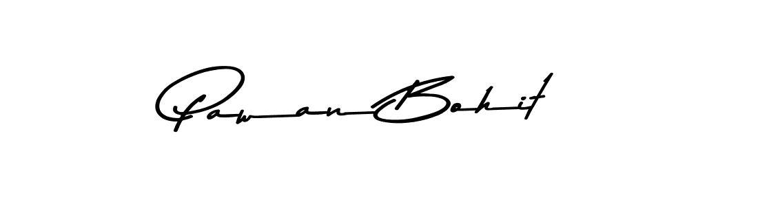 Create a beautiful signature design for name Pawan Bohit. With this signature (Asem Kandis PERSONAL USE) fonts, you can make a handwritten signature for free. Pawan Bohit signature style 9 images and pictures png