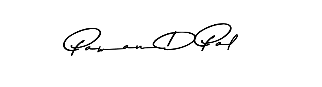 How to make Pawan D Pal name signature. Use Asem Kandis PERSONAL USE style for creating short signs online. This is the latest handwritten sign. Pawan D Pal signature style 9 images and pictures png