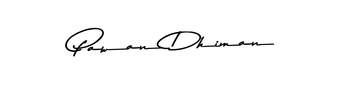 How to make Pawan Dhiman name signature. Use Asem Kandis PERSONAL USE style for creating short signs online. This is the latest handwritten sign. Pawan Dhiman signature style 9 images and pictures png