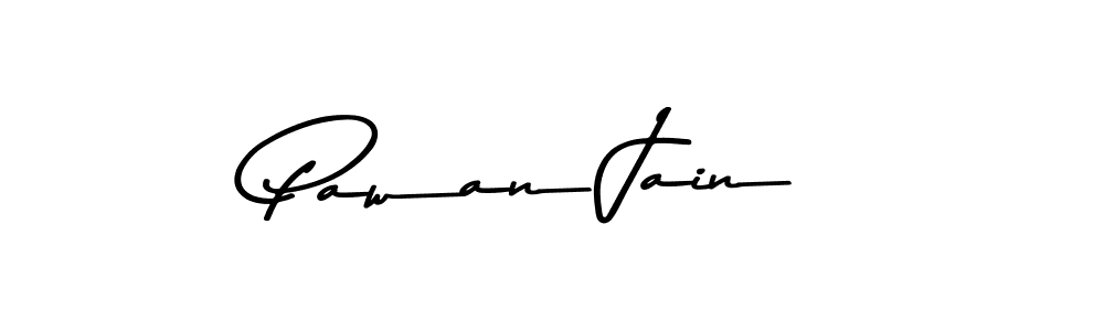 Create a beautiful signature design for name Pawan Jain. With this signature (Asem Kandis PERSONAL USE) fonts, you can make a handwritten signature for free. Pawan Jain signature style 9 images and pictures png