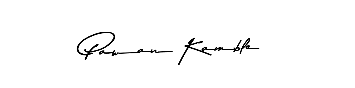 Use a signature maker to create a handwritten signature online. With this signature software, you can design (Asem Kandis PERSONAL USE) your own signature for name Pawan Kamble. Pawan Kamble signature style 9 images and pictures png