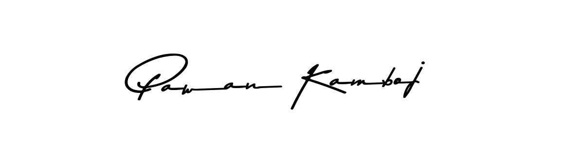 Use a signature maker to create a handwritten signature online. With this signature software, you can design (Asem Kandis PERSONAL USE) your own signature for name Pawan Kamboj. Pawan Kamboj signature style 9 images and pictures png