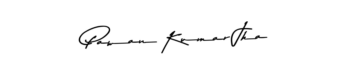 Make a beautiful signature design for name Pawan Kumar Jha. With this signature (Asem Kandis PERSONAL USE) style, you can create a handwritten signature for free. Pawan Kumar Jha signature style 9 images and pictures png