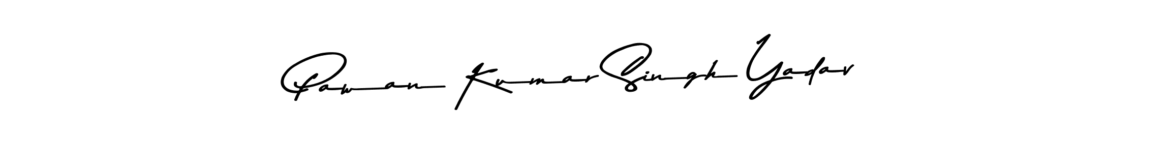 Create a beautiful signature design for name Pawan Kumar Singh Yadav. With this signature (Asem Kandis PERSONAL USE) fonts, you can make a handwritten signature for free. Pawan Kumar Singh Yadav signature style 9 images and pictures png
