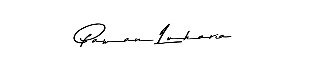 Use a signature maker to create a handwritten signature online. With this signature software, you can design (Asem Kandis PERSONAL USE) your own signature for name Pawan Luharia. Pawan Luharia signature style 9 images and pictures png
