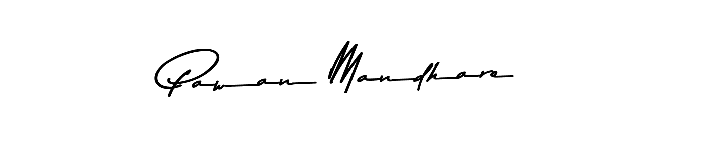 Pawan Mandhare stylish signature style. Best Handwritten Sign (Asem Kandis PERSONAL USE) for my name. Handwritten Signature Collection Ideas for my name Pawan Mandhare. Pawan Mandhare signature style 9 images and pictures png