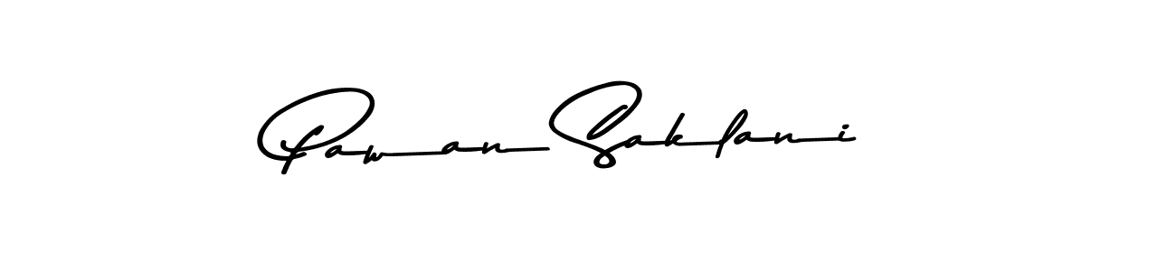 How to make Pawan Saklani name signature. Use Asem Kandis PERSONAL USE style for creating short signs online. This is the latest handwritten sign. Pawan Saklani signature style 9 images and pictures png