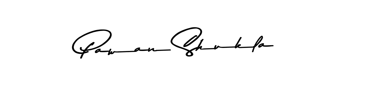 How to make Pawan Shukla name signature. Use Asem Kandis PERSONAL USE style for creating short signs online. This is the latest handwritten sign. Pawan Shukla signature style 9 images and pictures png