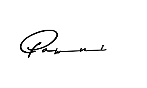 How to make Pawni name signature. Use Asem Kandis PERSONAL USE style for creating short signs online. This is the latest handwritten sign. Pawni signature style 9 images and pictures png