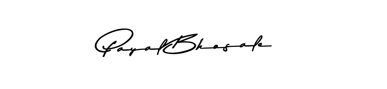 Design your own signature with our free online signature maker. With this signature software, you can create a handwritten (Asem Kandis PERSONAL USE) signature for name Payal Bhosale. Payal Bhosale signature style 9 images and pictures png