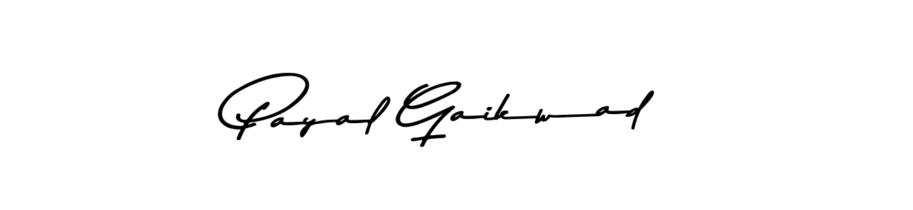 Create a beautiful signature design for name Payal Gaikwad. With this signature (Asem Kandis PERSONAL USE) fonts, you can make a handwritten signature for free. Payal Gaikwad signature style 9 images and pictures png