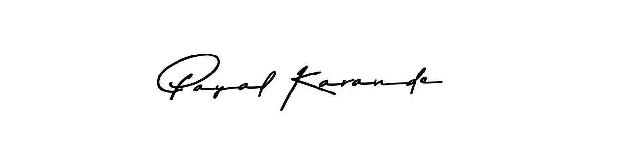 This is the best signature style for the Payal Karande name. Also you like these signature font (Asem Kandis PERSONAL USE). Mix name signature. Payal Karande signature style 9 images and pictures png
