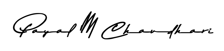 Explore multiple handwriting variations for Payal M Chaudhari including this stunning Asem Kandis PERSONAL USE design. Free to use across all platforms. Payal M Chaudhari signature style 9 images and pictures png