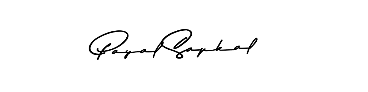 How to make Payal Sapkal name signature. Use Asem Kandis PERSONAL USE style for creating short signs online. This is the latest handwritten sign. Payal Sapkal signature style 9 images and pictures png