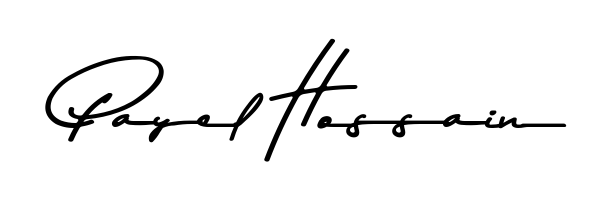 Upgrade your professional image with Payel Hossain signature created with Asem Kandis PERSONAL USE font. Fast, free, and watermark-free download. Payel Hossain signature style 9 images and pictures png