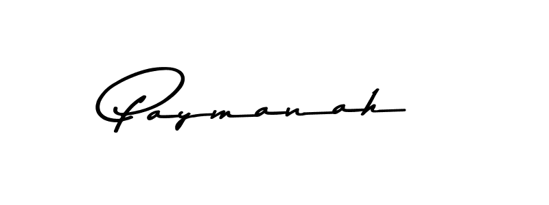 Make a beautiful signature design for name Paymanah. With this signature (Asem Kandis PERSONAL USE) style, you can create a handwritten signature for free. Paymanah signature style 9 images and pictures png