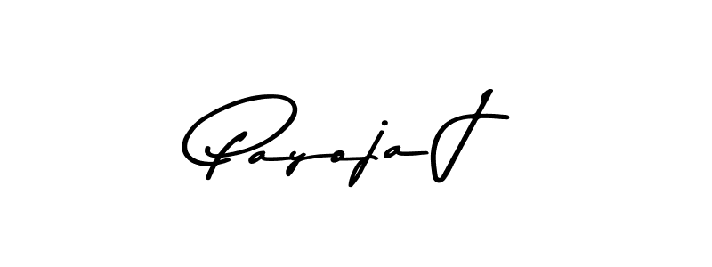 Asem Kandis PERSONAL USE is a professional signature style that is perfect for those who want to add a touch of class to their signature. It is also a great choice for those who want to make their signature more unique. Get Payoja J name to fancy signature for free. Payoja J signature style 9 images and pictures png