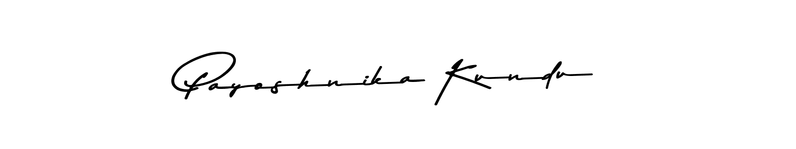 Create a beautiful signature design for name Payoshnika Kundu. With this signature (Asem Kandis PERSONAL USE) fonts, you can make a handwritten signature for free. Payoshnika Kundu signature style 9 images and pictures png