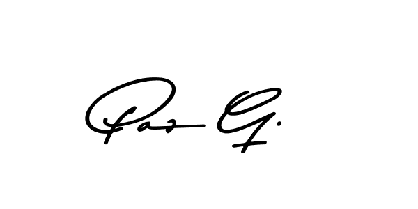 How to make Paz G. signature? Asem Kandis PERSONAL USE is a professional autograph style. Create handwritten signature for Paz G. name. Paz G. signature style 9 images and pictures png