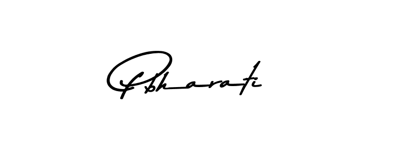 The best way (Asem Kandis PERSONAL USE) to make a short signature is to pick only two or three words in your name. The name Pbharati include a total of six letters. For converting this name. Pbharati signature style 9 images and pictures png