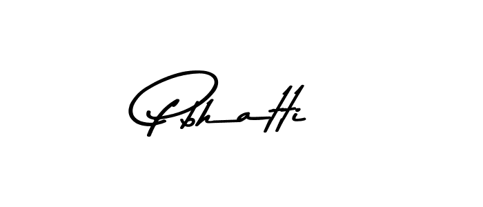 Design your own signature with our free online signature maker. With this signature software, you can create a handwritten (Asem Kandis PERSONAL USE) signature for name Pbhatti. Pbhatti signature style 9 images and pictures png