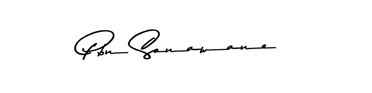 How to make Pbn Sonawane signature? Asem Kandis PERSONAL USE is a professional autograph style. Create handwritten signature for Pbn Sonawane name. Pbn Sonawane signature style 9 images and pictures png