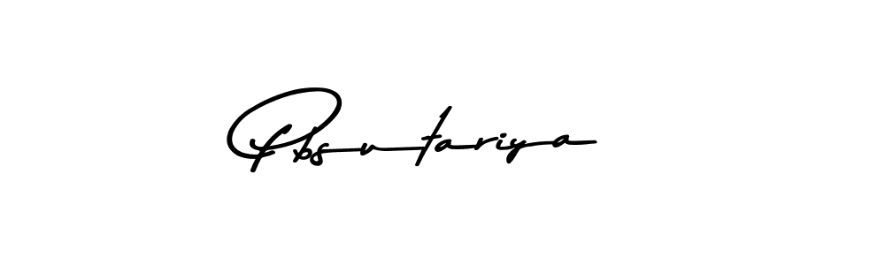 Similarly Asem Kandis PERSONAL USE is the best handwritten signature design. Signature creator online .You can use it as an online autograph creator for name Pbsutariya. Pbsutariya signature style 9 images and pictures png