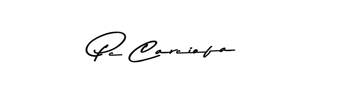 How to make Pc Carciofa signature? Asem Kandis PERSONAL USE is a professional autograph style. Create handwritten signature for Pc Carciofa name. Pc Carciofa signature style 9 images and pictures png