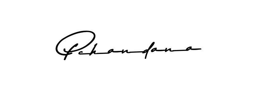 Pchandana stylish signature style. Best Handwritten Sign (Asem Kandis PERSONAL USE) for my name. Handwritten Signature Collection Ideas for my name Pchandana. Pchandana signature style 9 images and pictures png