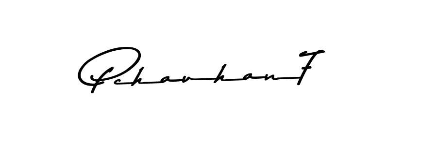 The best way (Asem Kandis PERSONAL USE) to make a short signature is to pick only two or three words in your name. The name Pchauhan7 include a total of six letters. For converting this name. Pchauhan7 signature style 9 images and pictures png