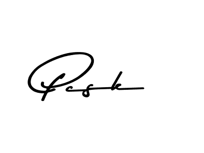 Use a signature maker to create a handwritten signature online. With this signature software, you can design (Asem Kandis PERSONAL USE) your own signature for name Pcsk. Pcsk signature style 9 images and pictures png