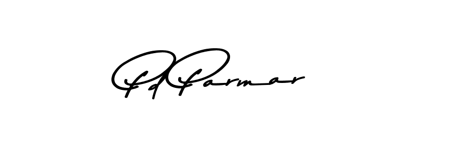 Make a beautiful signature design for name Pd Parmar. With this signature (Asem Kandis PERSONAL USE) style, you can create a handwritten signature for free. Pd Parmar signature style 9 images and pictures png
