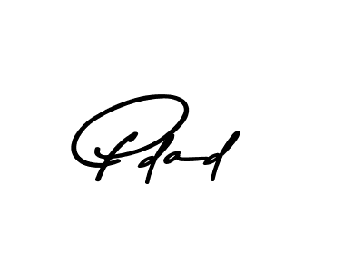 How to make Pdad name signature. Use Asem Kandis PERSONAL USE style for creating short signs online. This is the latest handwritten sign. Pdad signature style 9 images and pictures png