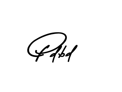 Make a beautiful signature design for name Pdbd. With this signature (Asem Kandis PERSONAL USE) style, you can create a handwritten signature for free. Pdbd signature style 9 images and pictures png