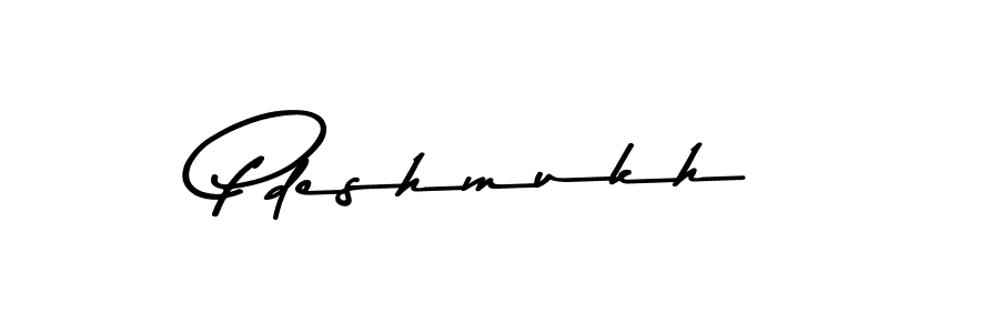 Make a beautiful signature design for name Pdeshmukh. With this signature (Asem Kandis PERSONAL USE) style, you can create a handwritten signature for free. Pdeshmukh signature style 9 images and pictures png