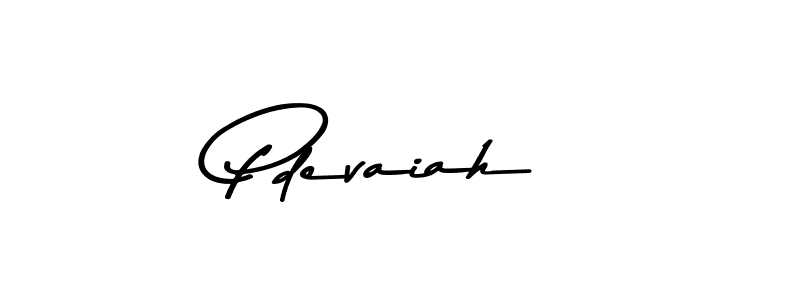 Use a signature maker to create a handwritten signature online. With this signature software, you can design (Asem Kandis PERSONAL USE) your own signature for name Pdevaiah. Pdevaiah signature style 9 images and pictures png