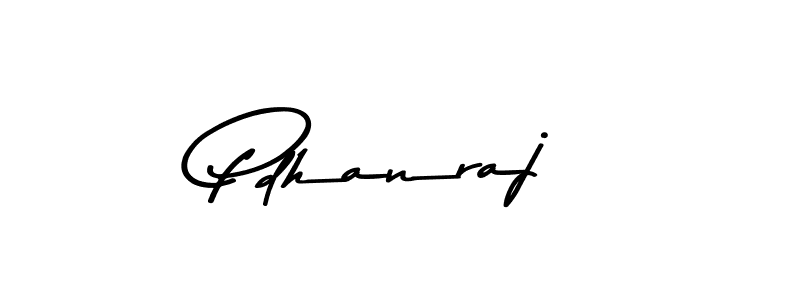 How to make Pdhanraj name signature. Use Asem Kandis PERSONAL USE style for creating short signs online. This is the latest handwritten sign. Pdhanraj signature style 9 images and pictures png