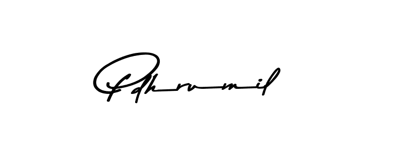 The best way (Asem Kandis PERSONAL USE) to make a short signature is to pick only two or three words in your name. The name Pdhrumil include a total of six letters. For converting this name. Pdhrumil signature style 9 images and pictures png