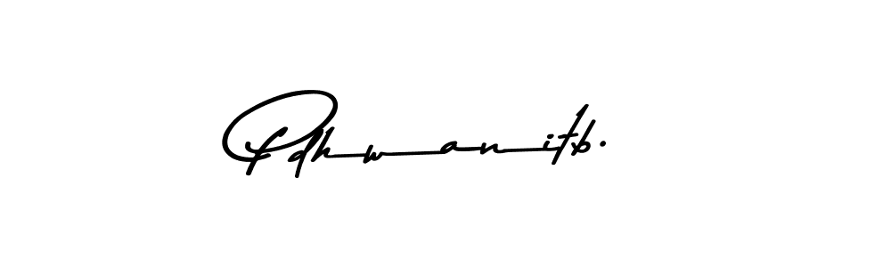 How to make Pdhwanitb. name signature. Use Asem Kandis PERSONAL USE style for creating short signs online. This is the latest handwritten sign. Pdhwanitb. signature style 9 images and pictures png