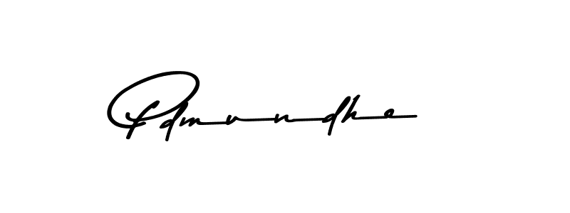 Make a beautiful signature design for name Pdmundhe. With this signature (Asem Kandis PERSONAL USE) style, you can create a handwritten signature for free. Pdmundhe signature style 9 images and pictures png
